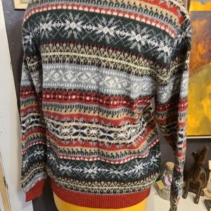 100 percent wool vintage holiday casual corner  woman's large sweater